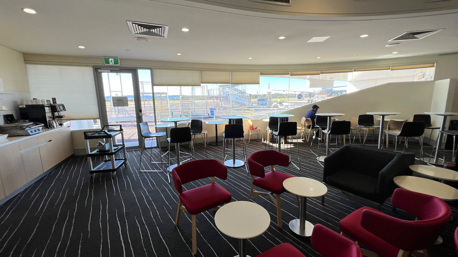 Qantas Club Hobart seating