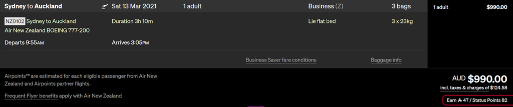 air new zealand add baggage