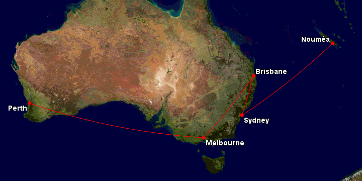 Most popular Qantas status run routes