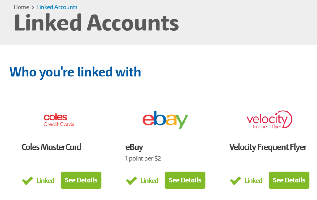 flybuys Linked Accounts