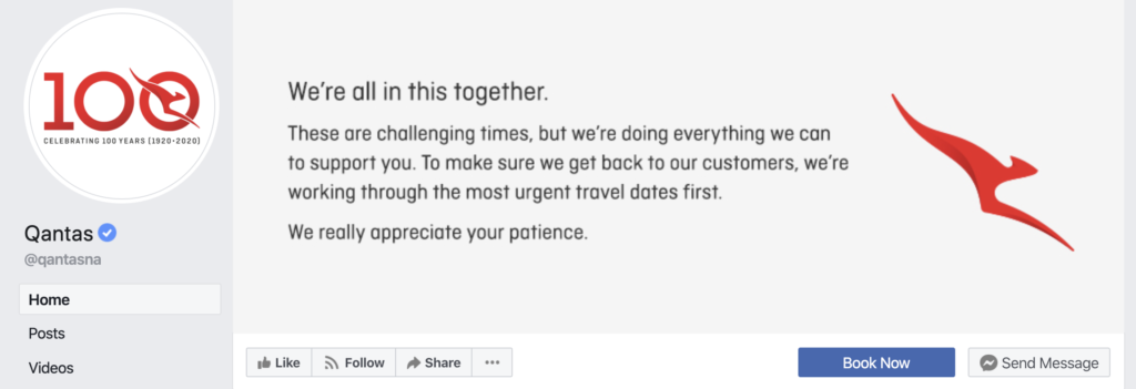 Qantas Facebook