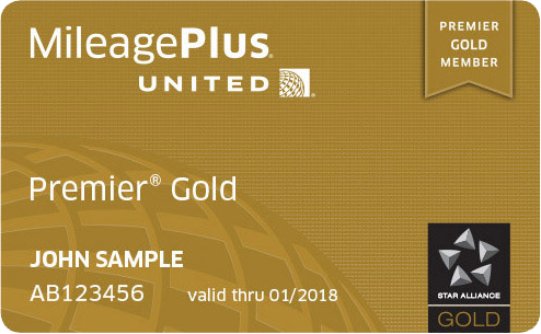 United MileagePlus Gold card