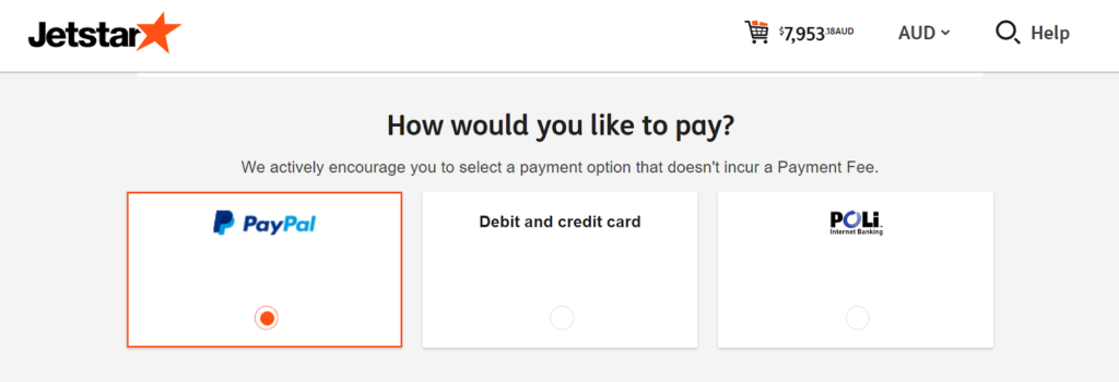 How to select Paypal at checkout 3