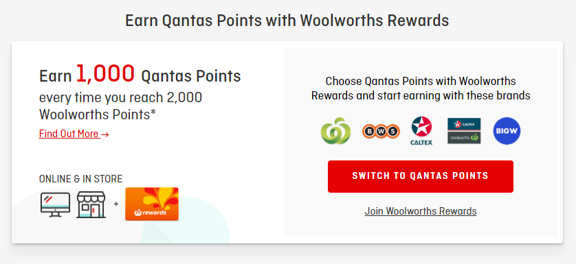 Woolworths Rewards promotions