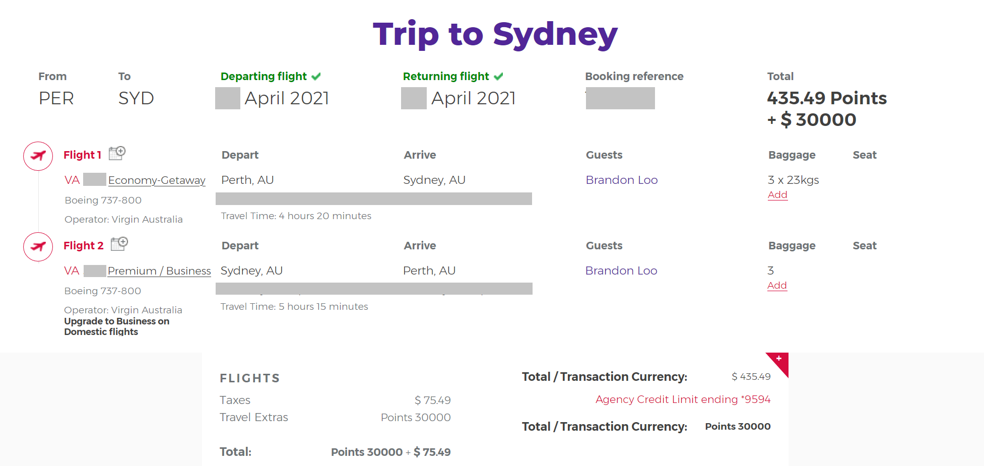 How to use the Amex free Virgin Australia flight benefit Point Hacks