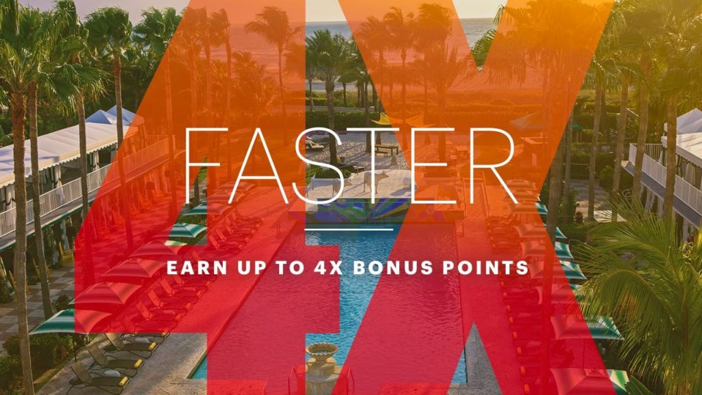 Get your next free night faster with up to 4x bonus points.