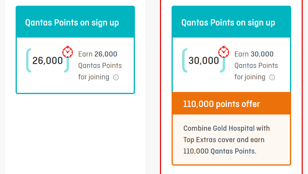 Bonus Qantas Points on health insurance policies