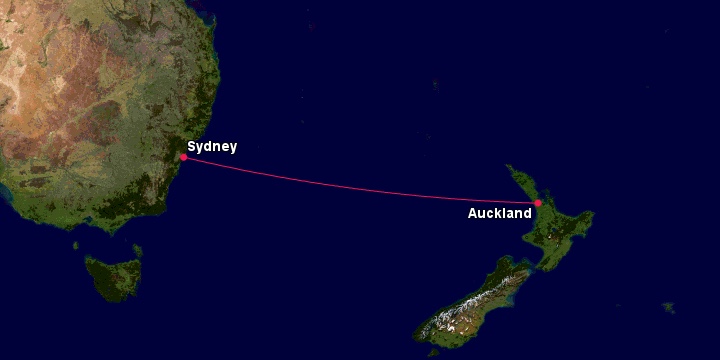 LATAM Route - Australia and New Zealand