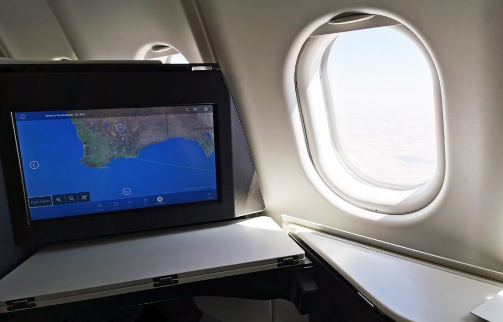 Virgin Australia A330 Economy IFE screen