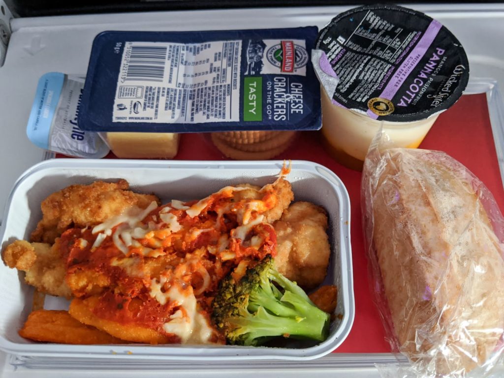 Virgin Australia A330 Economy - Chicken Parmigiana