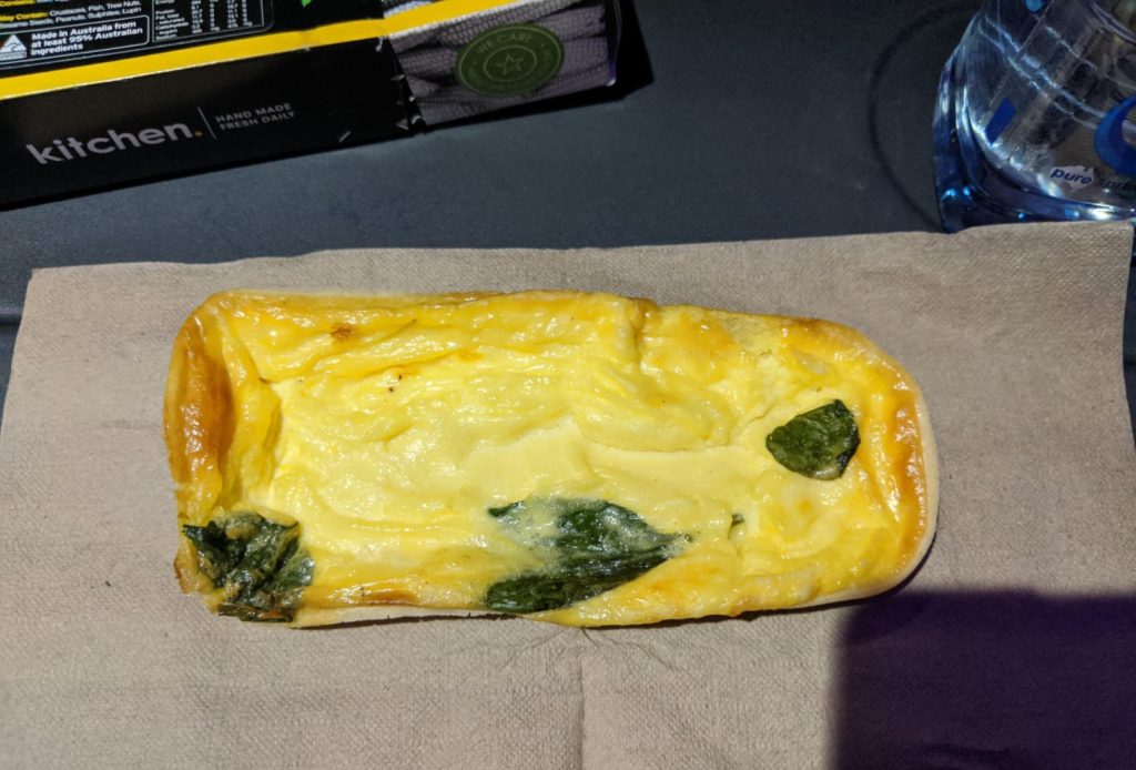 Virgin Australia A330 Economy Class - omelette