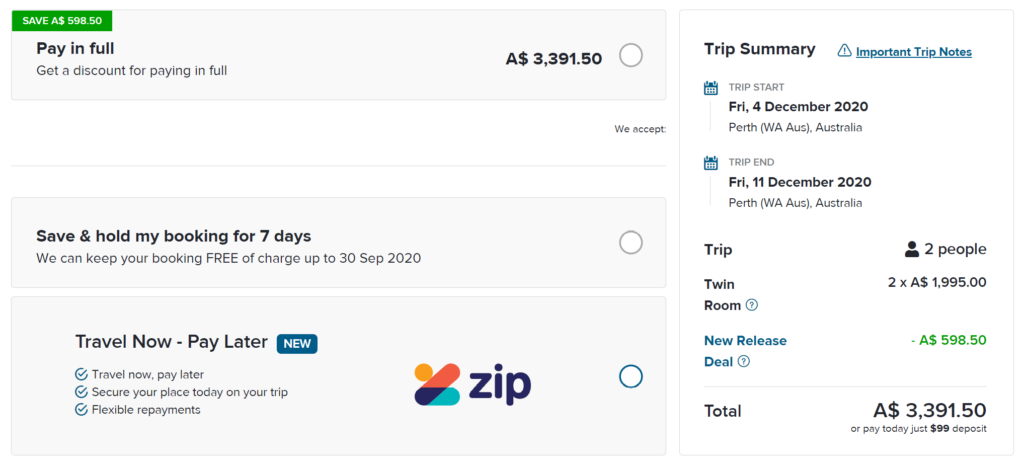 How to use Zip to book flights and accommodation - Point Hacks