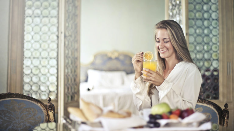 Get free breakfast at hotels