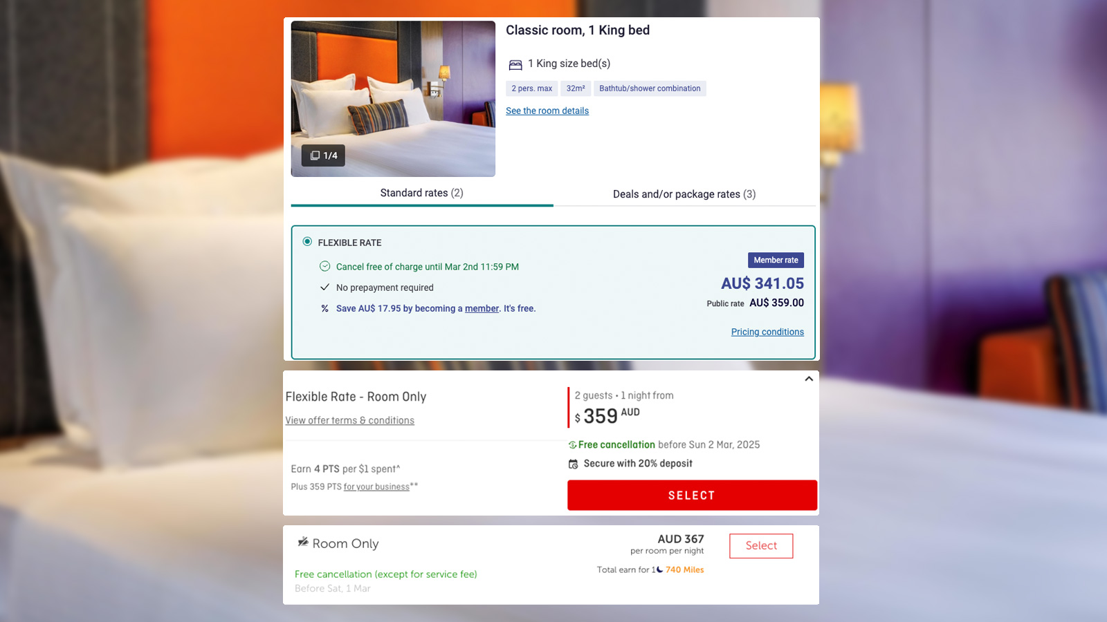 Booking on Accor vs Qantas Hotels vs Kaligo