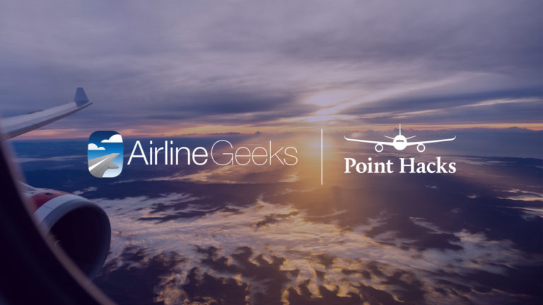 Airline Geeks Point Hacks Logos with sky background