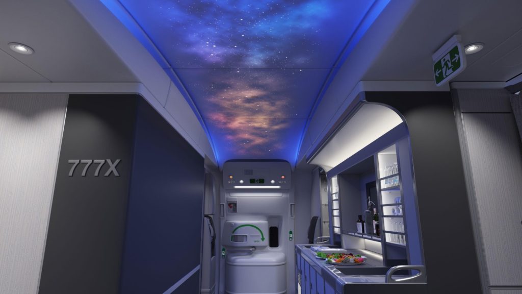 Boeing 777X Interior Mockup