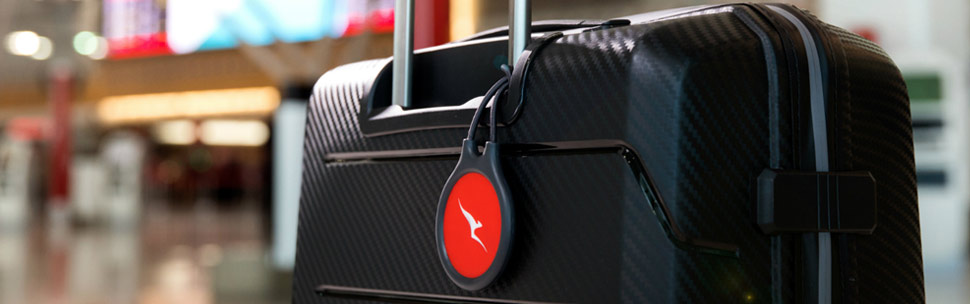 Qantas baggage tag