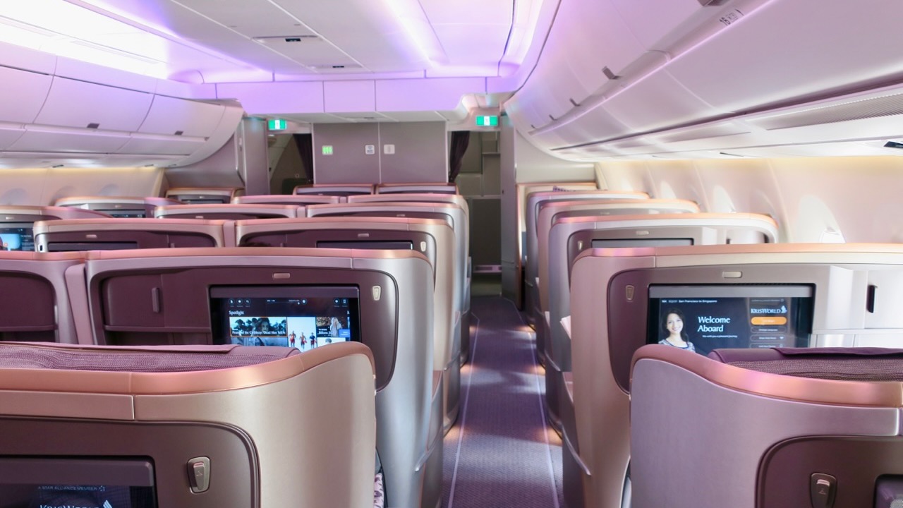 Singapore Airlines A350 Business Class