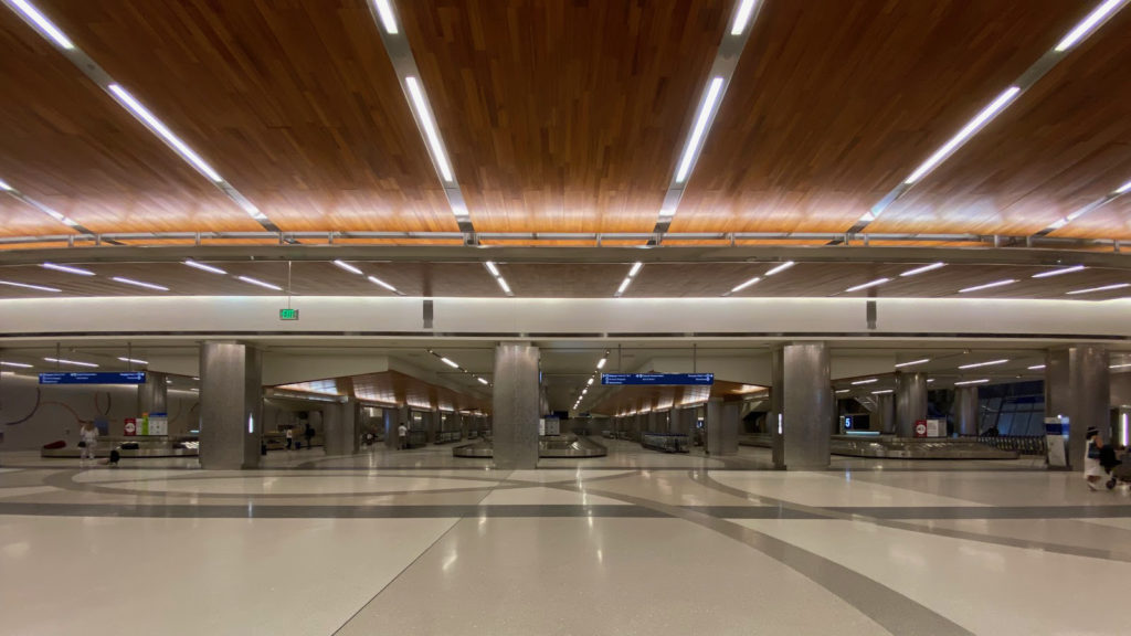 LAX baggage claim area