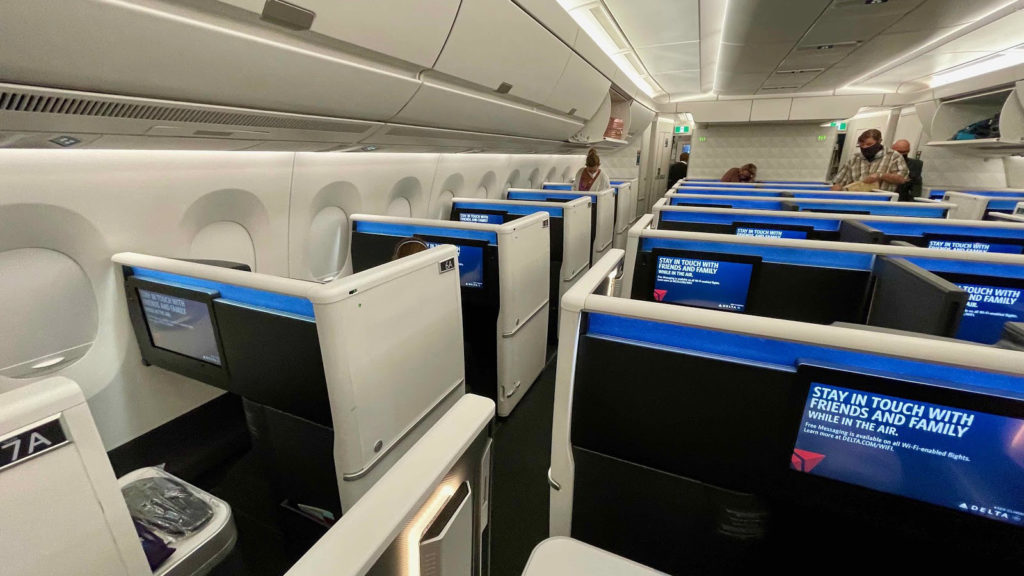 Delta One A350 cabin