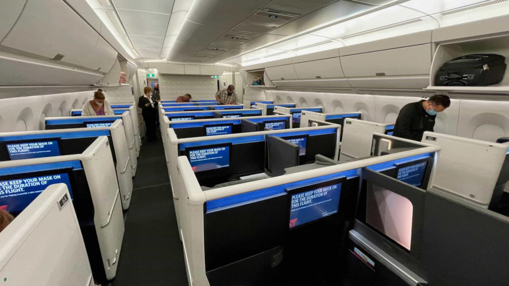 Delta A350 Delta One cabin