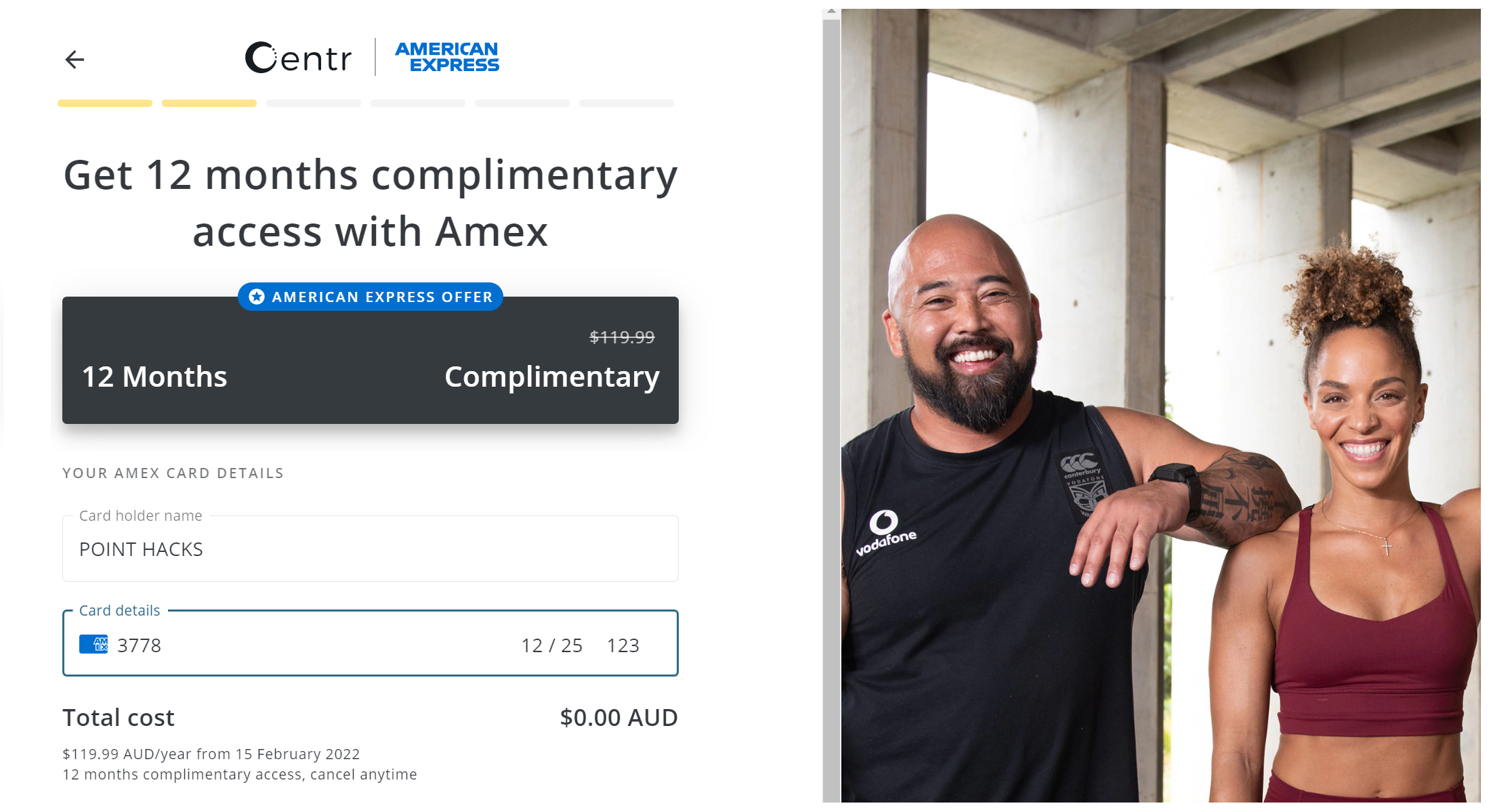 AMEX Centr Offer 2021