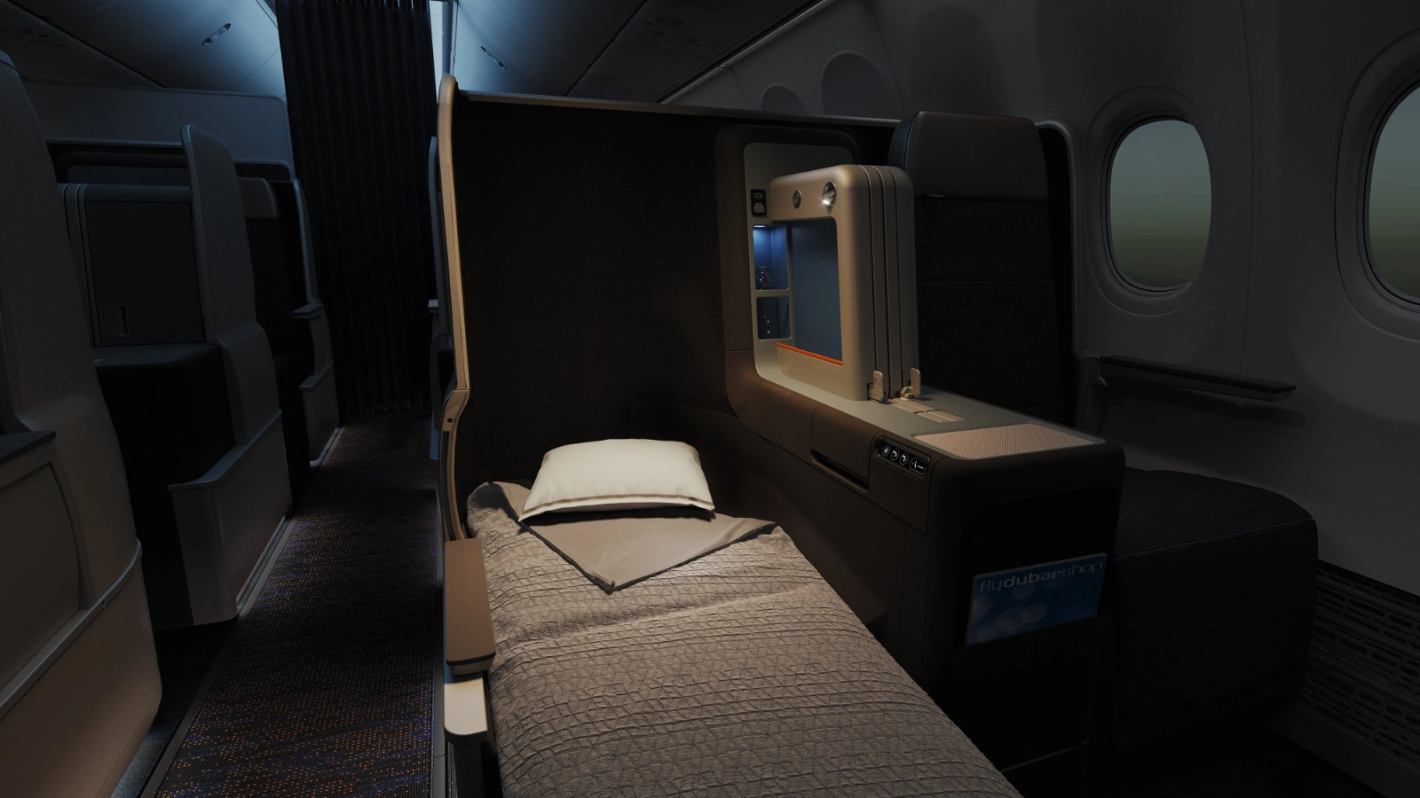 FlyDubai 737 MAX Bed