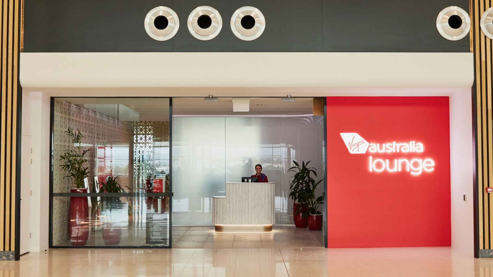 Virgin Australia Adelaide Lounge entrance