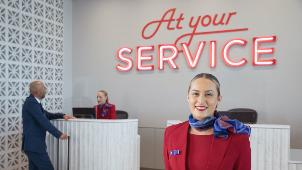 Virgin Australia Adelaide Lounge service desks 1