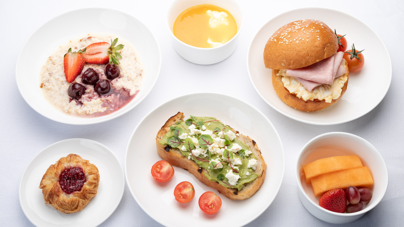 Virgin Australia Business Class Breakfast