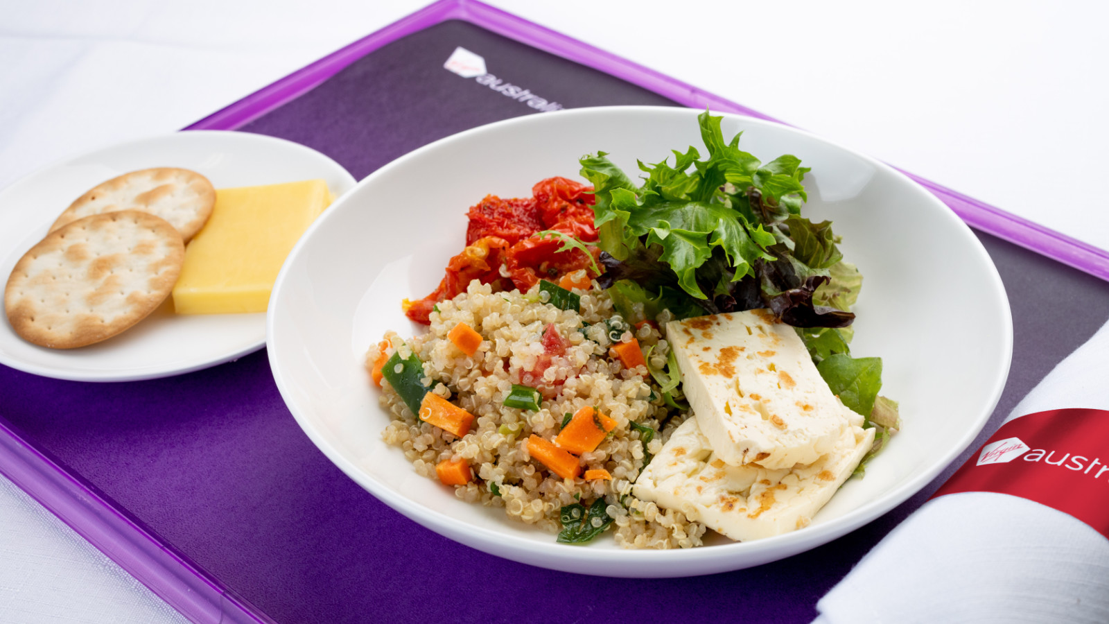 Virgin Australia Business Class Haloumi Salad