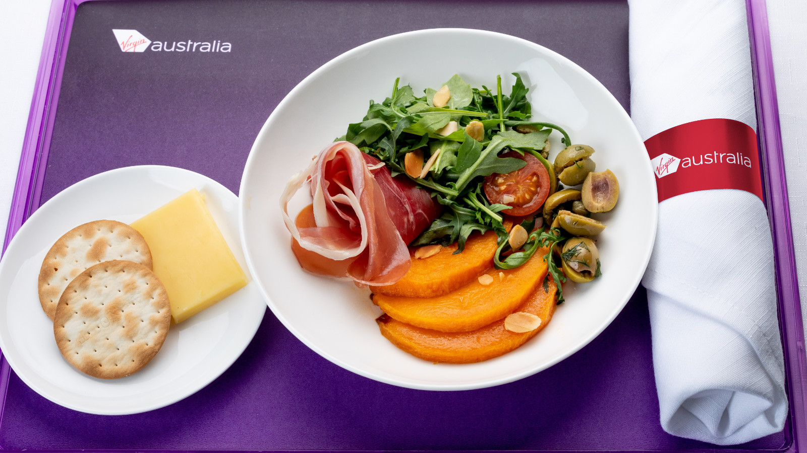 Virgin Australia Business Class Prosciutto Salad