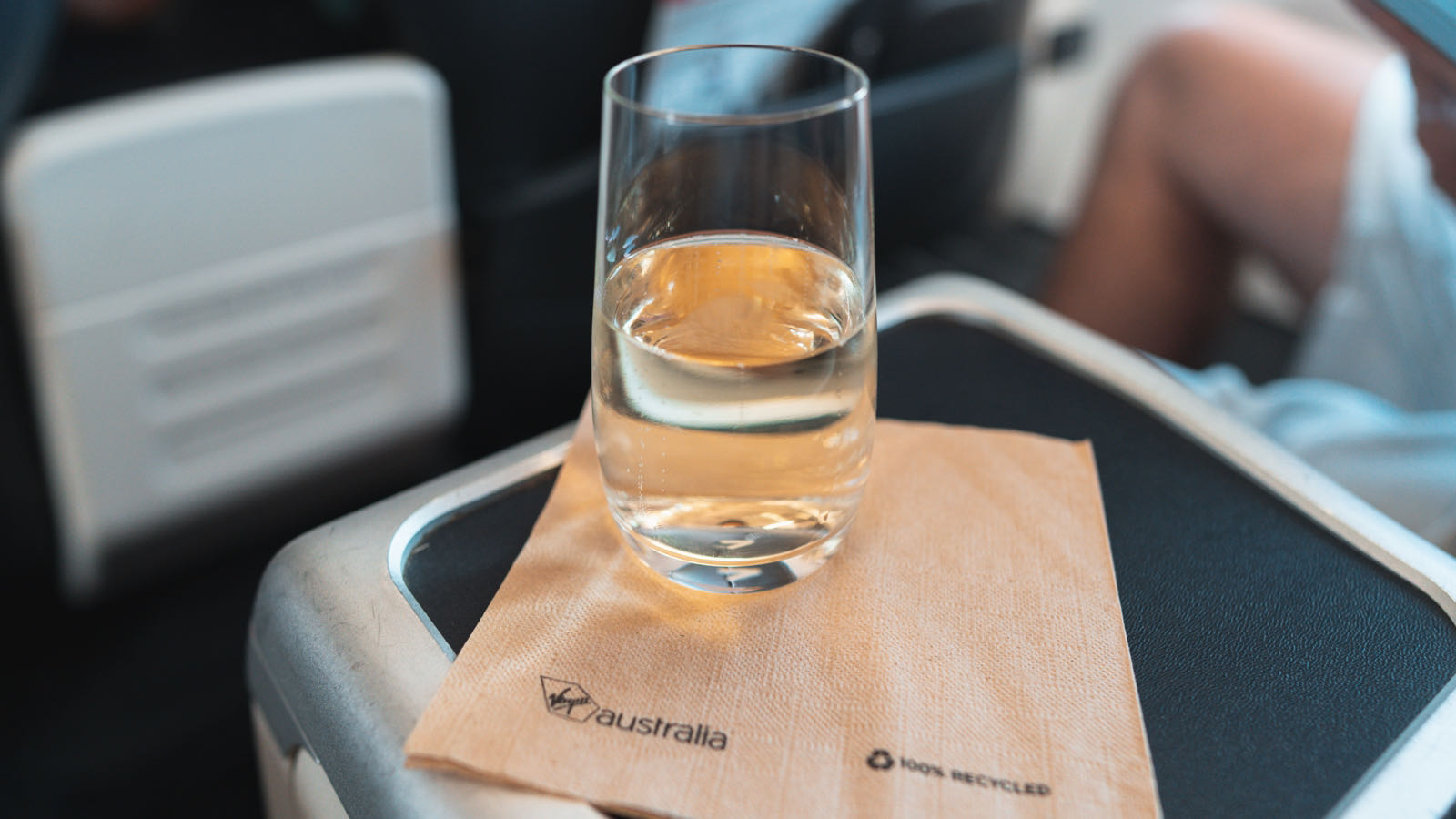 Virgin Australia 737 Business Class drinks
