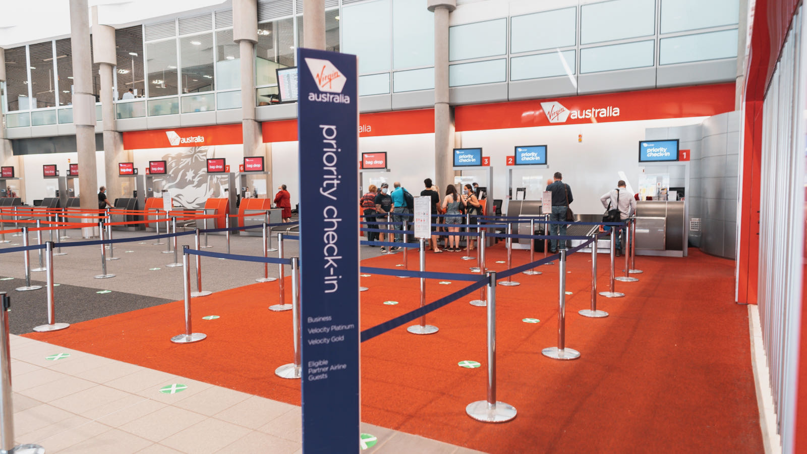 Virgin Australia check-in counters