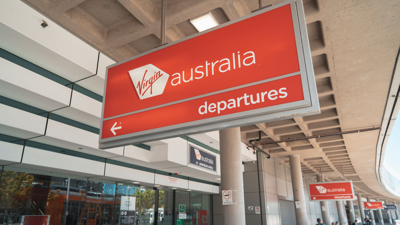 Virgin Australia Departure area