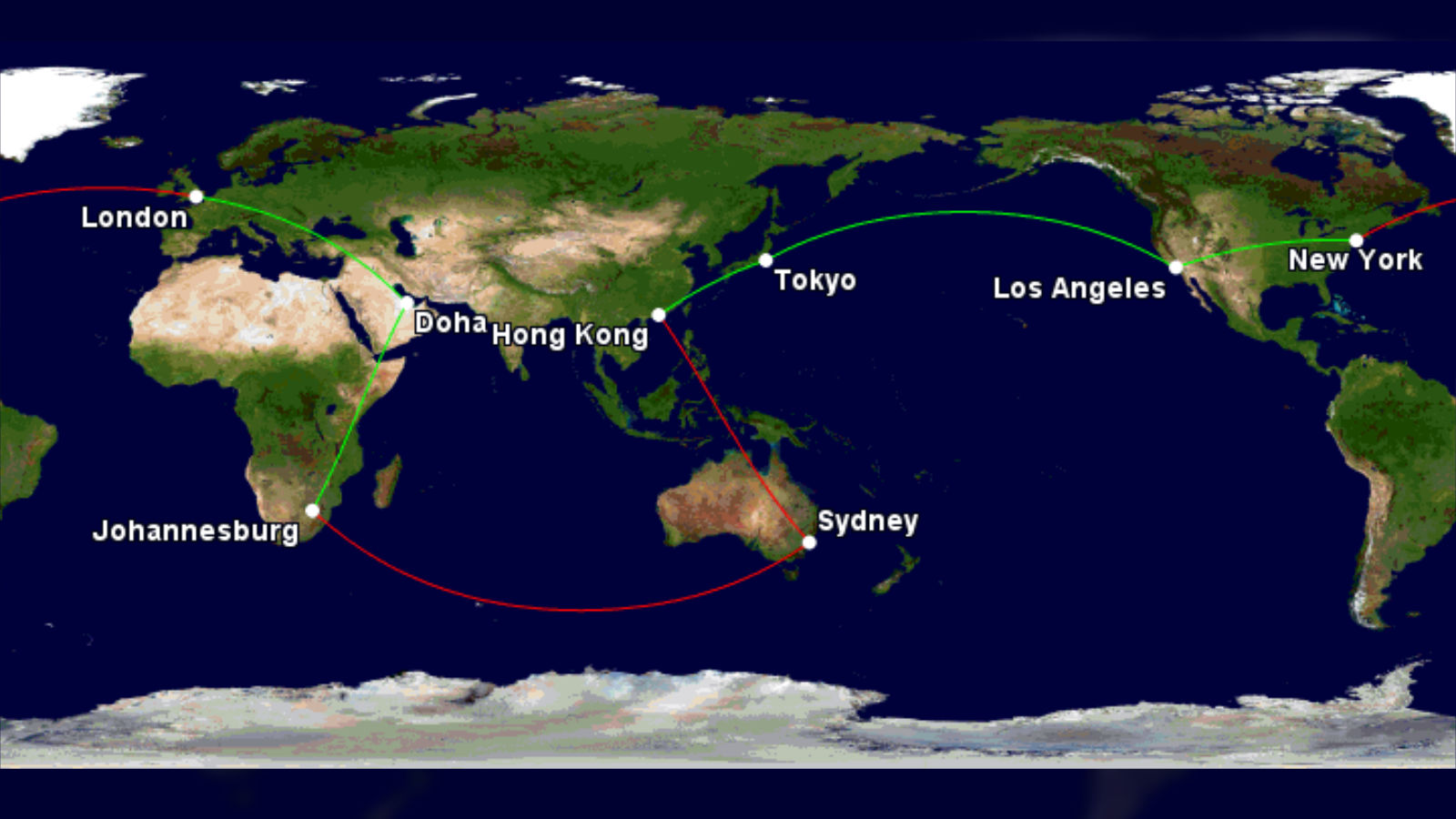 One world round store the world flights