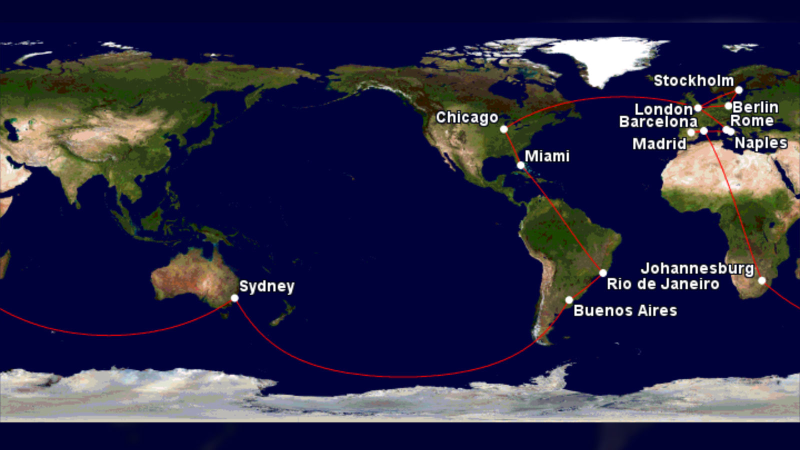 Qantas round the sales world fares