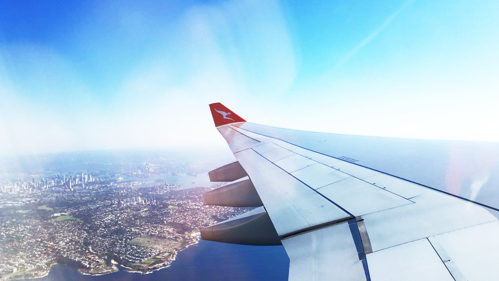 Qantas A330 Sydney to Auckland Window View