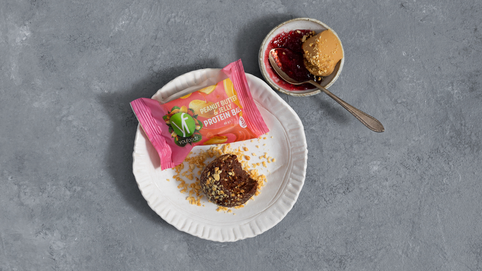 Youfoodz Peanut Butter Jelly Protein Ball