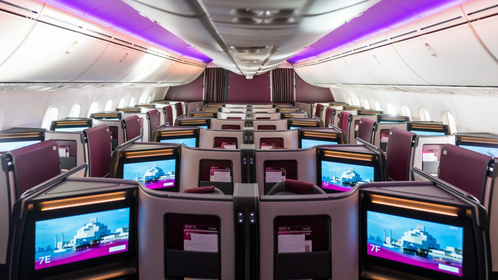 Qatar Airways Boeing 787-9 Cabin