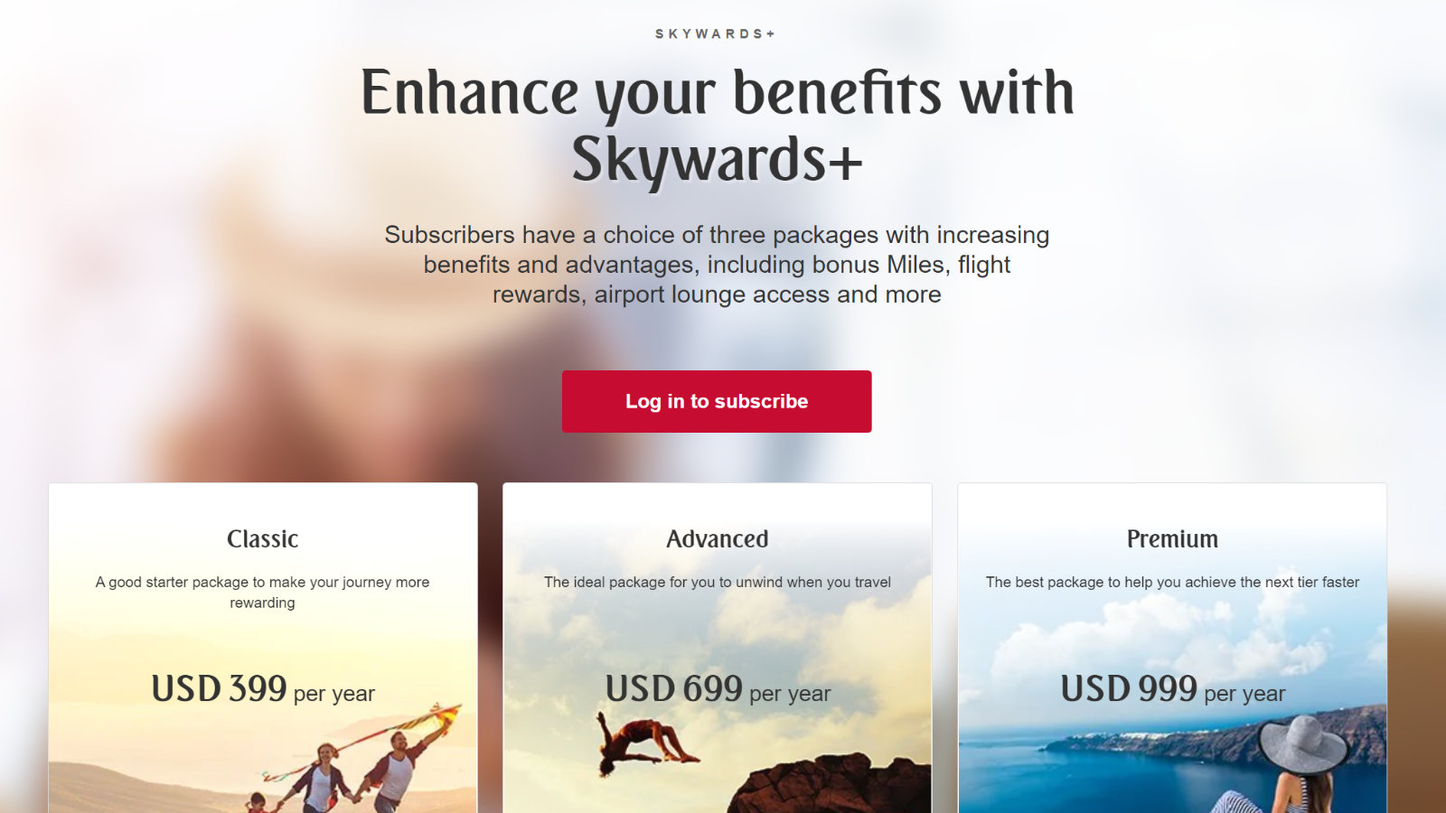 Emirates Skywards+ Membership