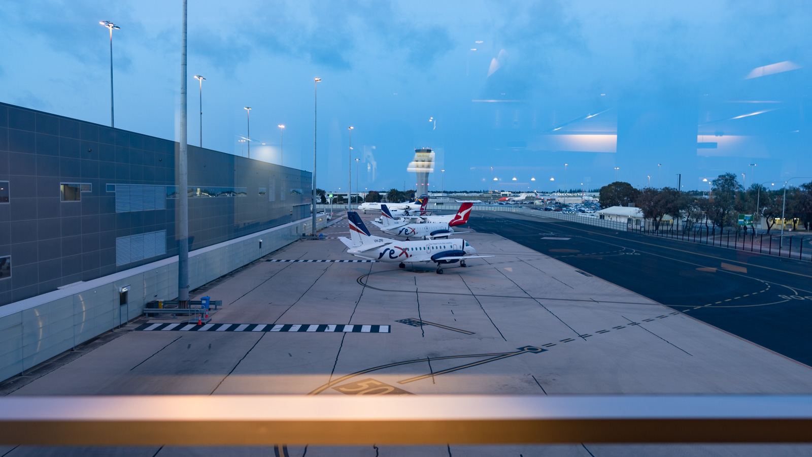 Qantas Club Adelaide views