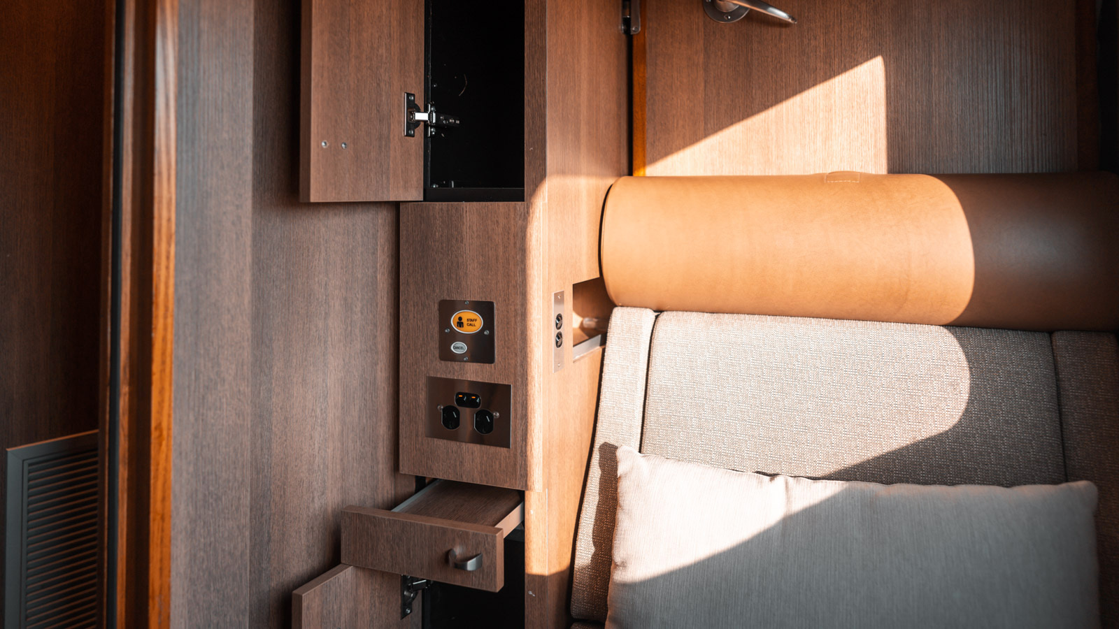 The Ghan Gold Single cabin seat