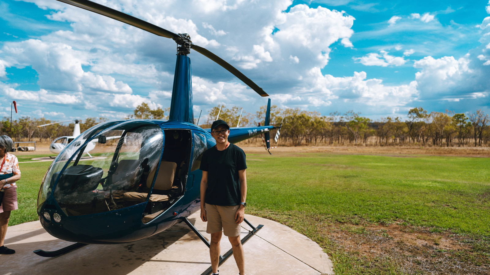 The Ghan helicopter flight