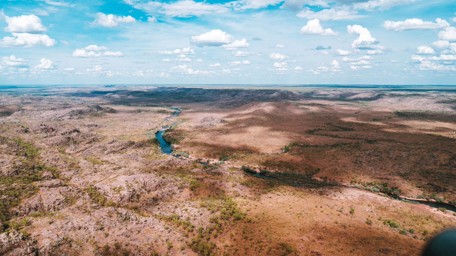 Helicopter flight over Nitmiluk Gorge