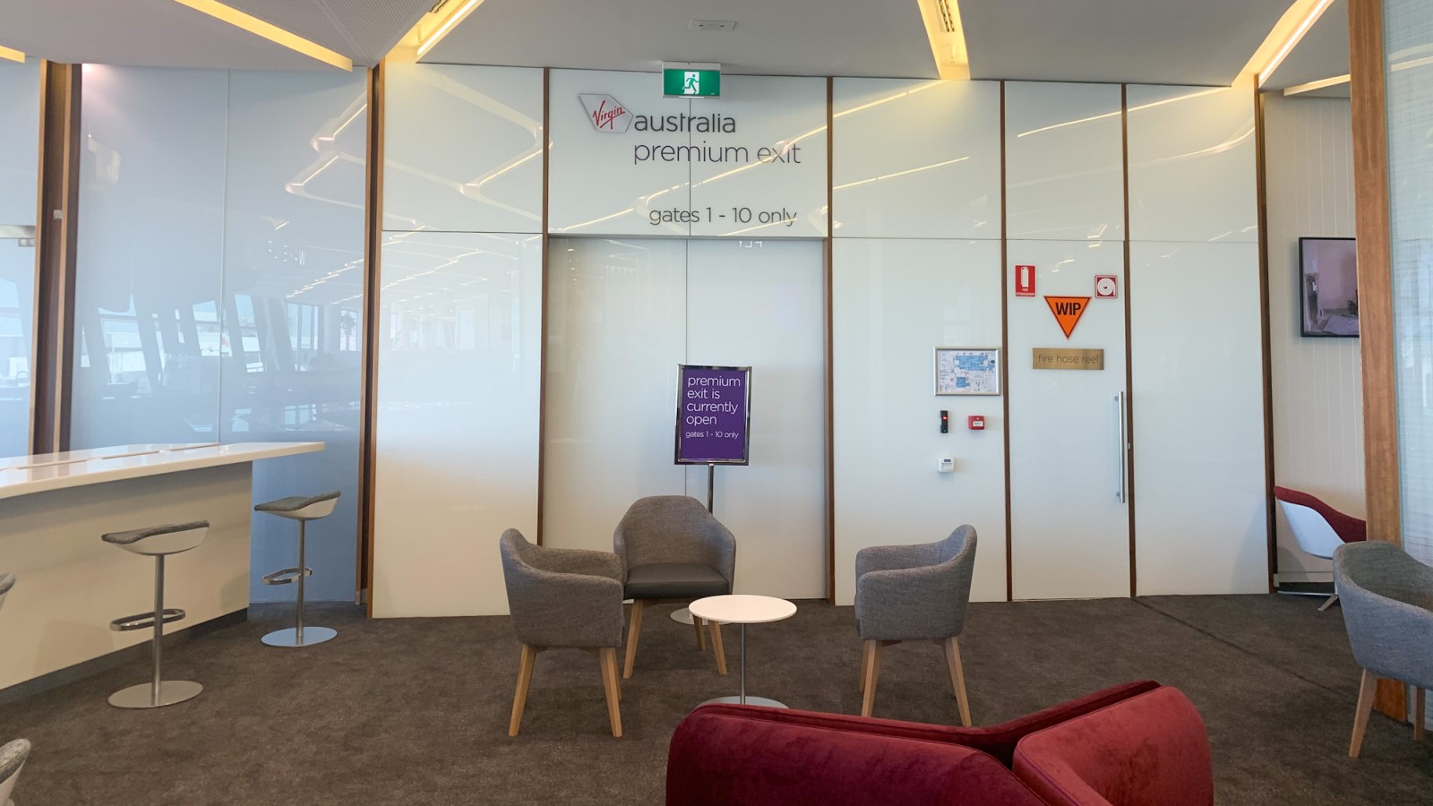 Virgin Australia Melbourne Lounge Premium Exit