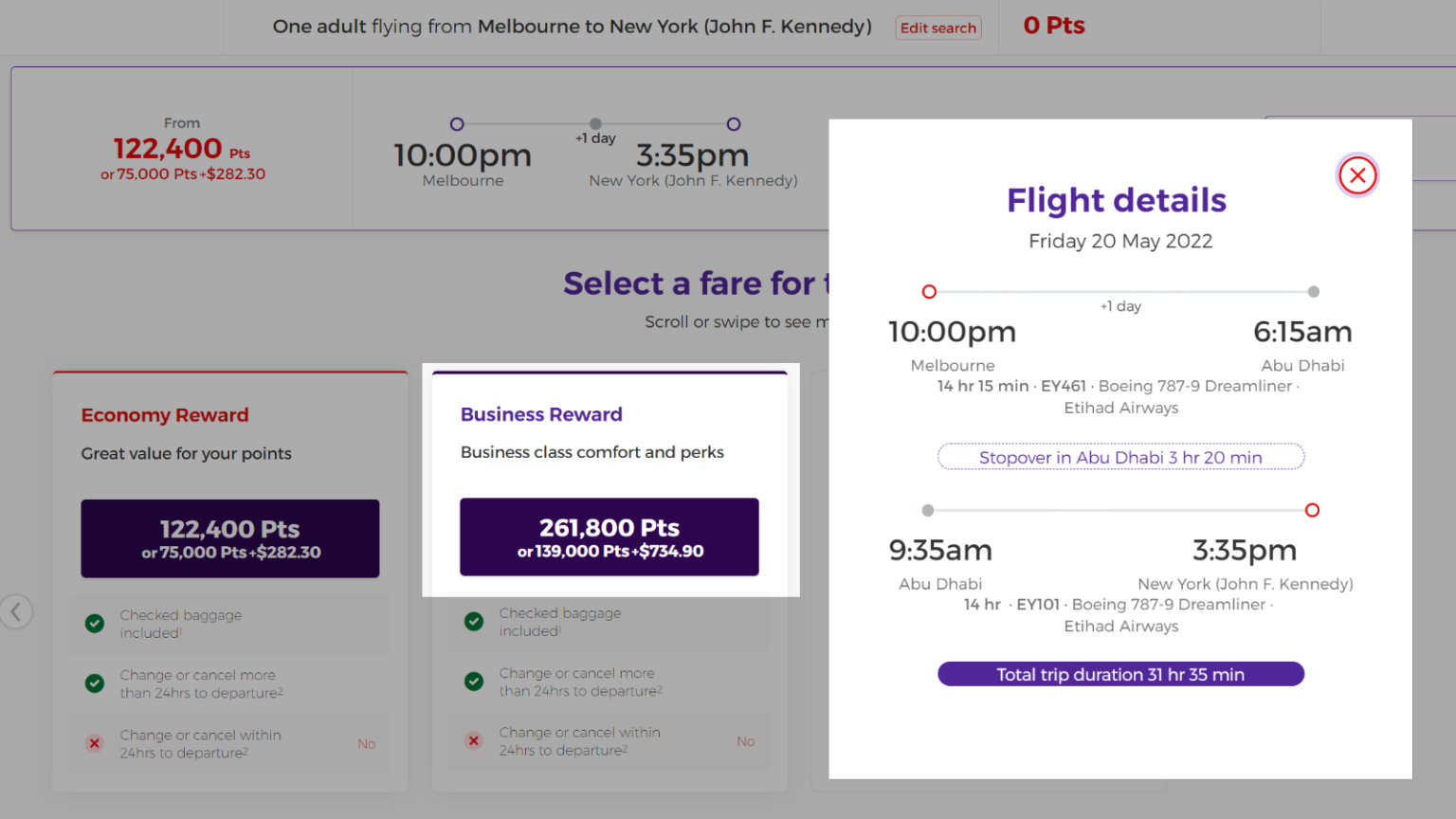 How to redeem your Velocity Points for Etihad flights Point Hacks
