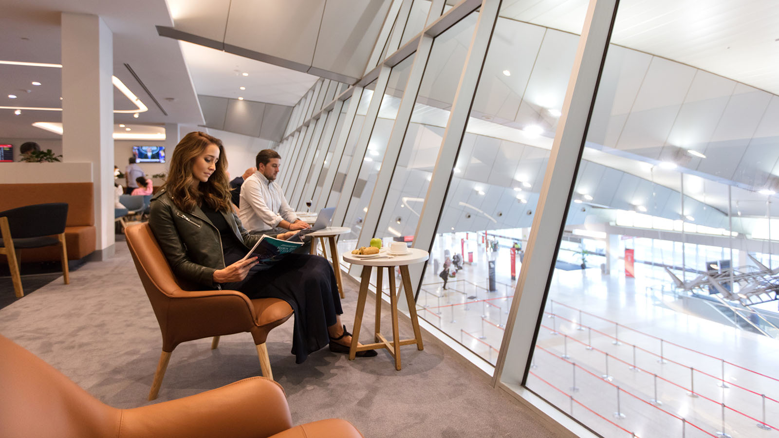 Qantas Club Melbourne view