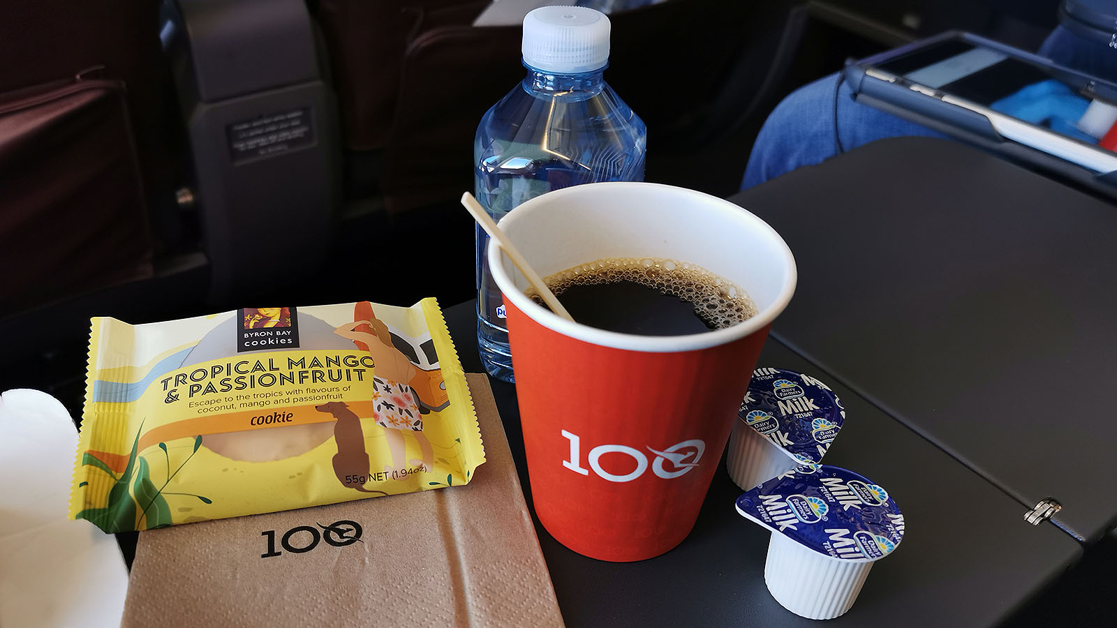 Qantas inflight snack service