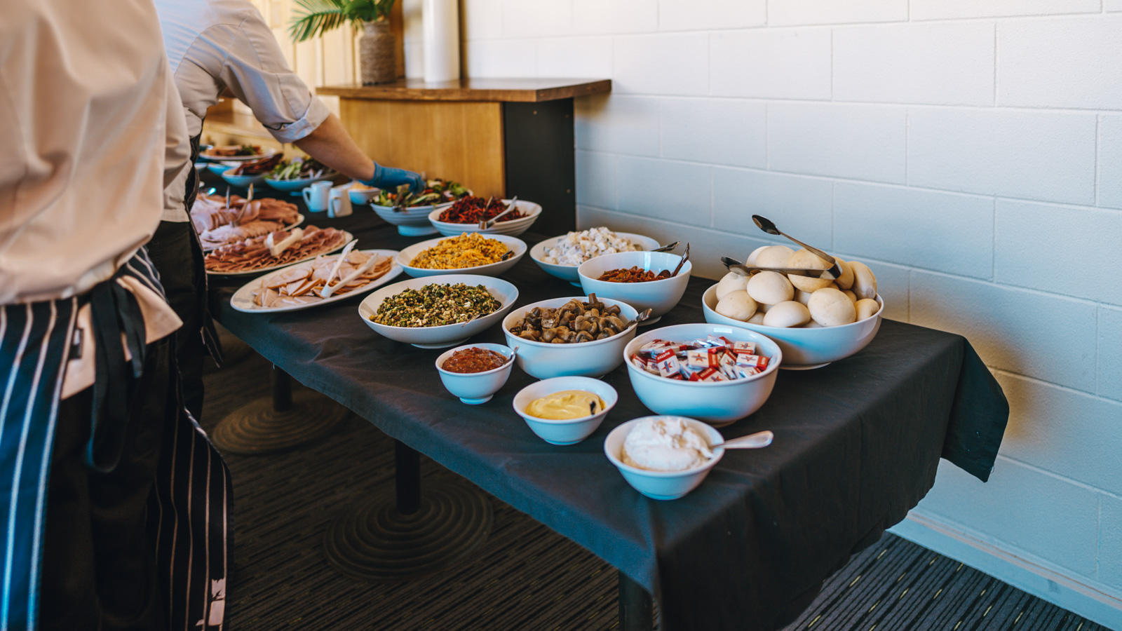 The Ghan off train lunch